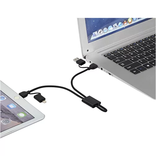 Connect kabel do szybkiego ładowania 6-w-1 o mocy 45 W z aluminium pochodzącego z recyklingu z cer, Obraz 7