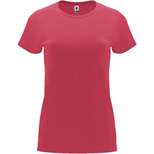 Capri T-Shirt Für Damen , chrysanthemum red, Single jersey Strick 100% Baumwolle, 170 g/m2, XL, , Bild 1