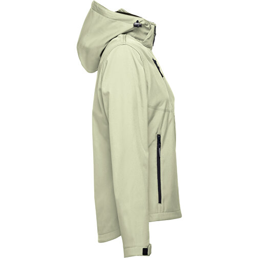 THC ZAGREB WOMEN. Gürtel-Softshell-Jacke Für Damen , pastellgrün, Polyester und Elasthan, XL, 72,00cm x 57,00cm (Länge x Breite), Bild 3