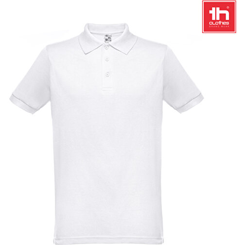 THC BERLIN WH. Kurzärmeliges Herren-Poloshirt. Farbe Weiss , weiss, Baumwolle und Polyester, XS, , Bild 4