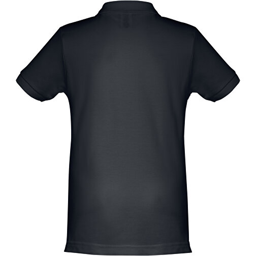 THC ADAM KIDS. Kurzärmeliges Baumwoll-Poloshirt Für Kinder (unisex) , nachtblau, 100% Baumwolle, 12, 63,00cm x 46,00cm (Länge x Breite), Bild 2