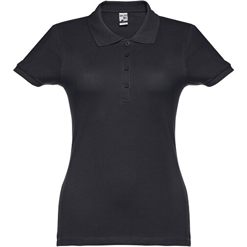 THC EVE. Damen Poloshirt , nachtblau, 100% Baumwolle, M, 62,00cm x 43,00cm (Länge x Breite), Bild 1