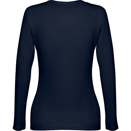THC BUCHAREST WOMEN. Langärmeliges Tailliertes T-Shirt Für Frauen Aus Baumwolle , blau, 100% Baumwolle, XL, 67,00cm x 48,00cm (Länge x Breite), Bild 2