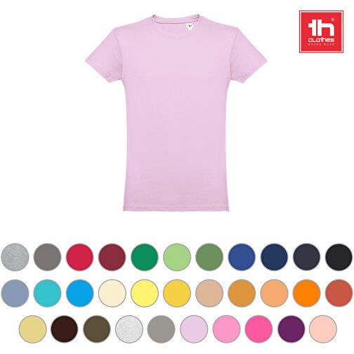 THC LUANDA. T-shirt da uomo in cotone in formato tubolare, Immagine 4