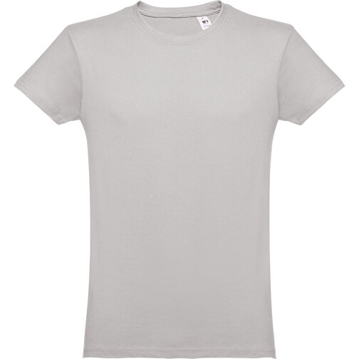 THC LUANDA. Herren-T-Shirt Aus Baumwolle Im Schlauchformat , hellgrau, 100% Baumwolle, XL, 76,00cm x 59,00cm (Länge x Breite), Bild 1