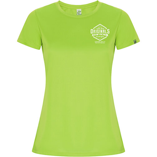 Imola Sport T-Shirt Für Damen , fluor green, Interlock Strick 50% Recyceltes Polyester, 50% Polyester, 135 g/m2, M, , Bild 2