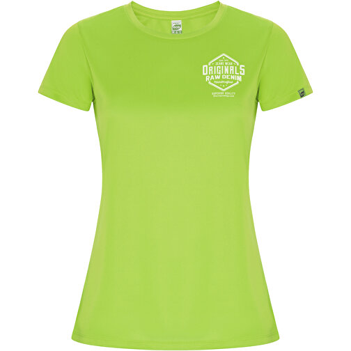 Imola Sport T-Shirt Für Damen , fluor green, Interlock Strick 47% Recyceltes Polyester, 53% Polyester, 135 g/m2, M, , Bild 2