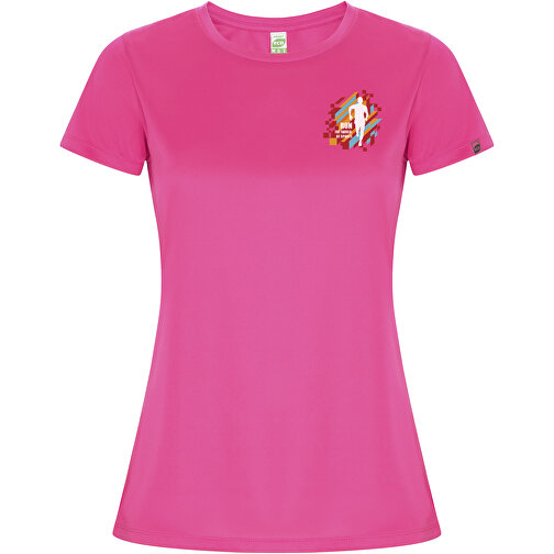 Imola Sport T-Shirt Für Damen , pink fluor, Interlock Strick 50% Recyceltes Polyester, 50% Polyester, 135 g/m2, 2XL, , Bild 2