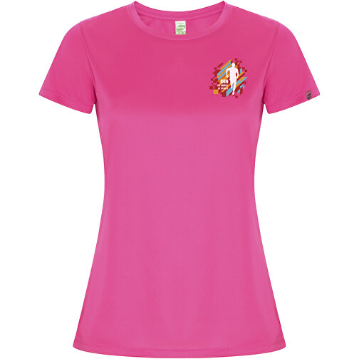 Imola Sport T-Shirt Für Damen , pink fluor, Interlock Strick 47% Recyceltes Polyester, 53% Polyester, 135 g/m2, L, , Bild 2