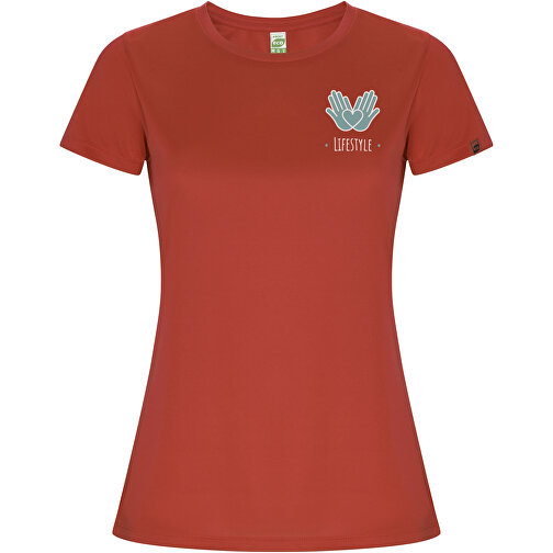Imola Sport T-Shirt Für Damen , rot, Interlock Strick 50% Recyceltes Polyester, 50% Polyester, 135 g/m2, M, , Bild 2