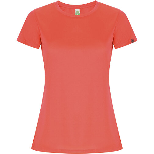 Imola Sport T-Shirt Für Damen , fluor coral, Interlock Strick 47% Recyceltes Polyester, 53% Polyester, 135 g/m2, XL, , Bild 1