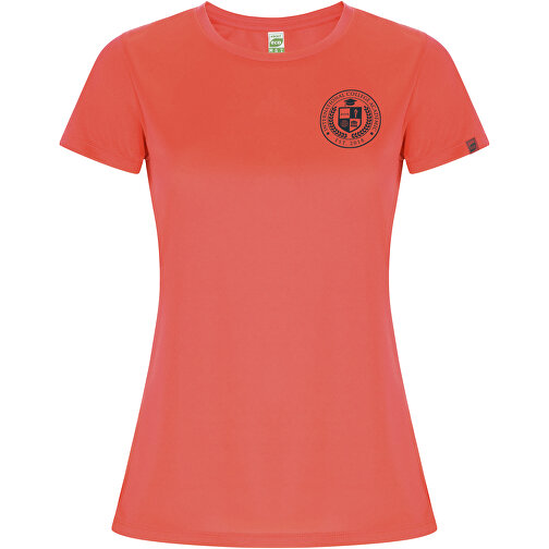 Imola Sport T-Shirt Für Damen , fluor coral, Interlock Strick 50% Recyceltes Polyester, 50% Polyester, 135 g/m2, L, , Bild 2