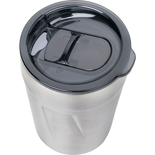 TROIKA Thermobecher CUP-UCCINO , Troika, schwarz, 304 Edelstahl, 12,50cm x 8,00cm x 8,00cm (Länge x Höhe x Breite), Bild 3