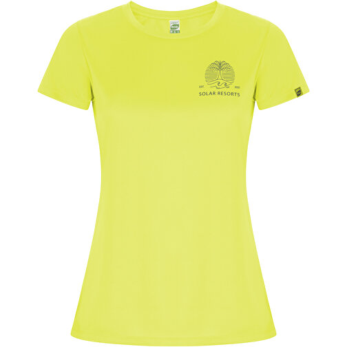 Imola Sport T-Shirt Für Damen , fluor yellow, Interlock Strick 50% Recyceltes Polyester, 50% Polyester, 135 g/m2, L, , Bild 2