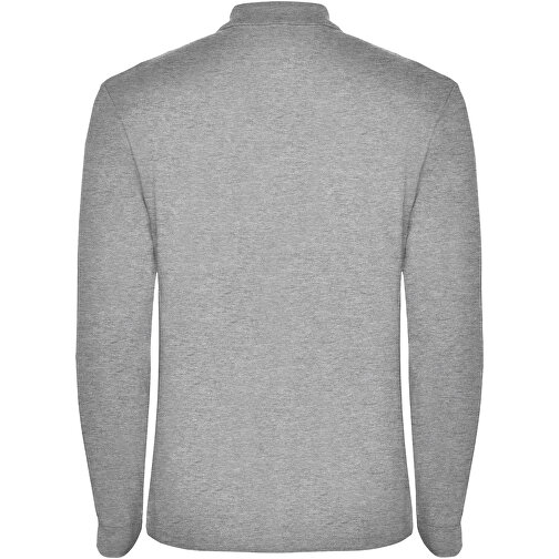 Estrella Langarm Poloshirt Für Herren , marl grey, Piqué Strick 100% Baumwolle, 220 g/m2, 2XL, , Bild 3