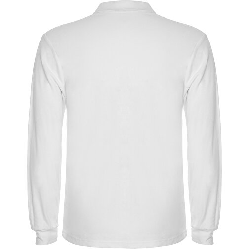 Estrella Langarm Poloshirt Für Herren , weiß, Piqué Strick 100% Baumwolle, 220 g/m2, S, , Bild 3