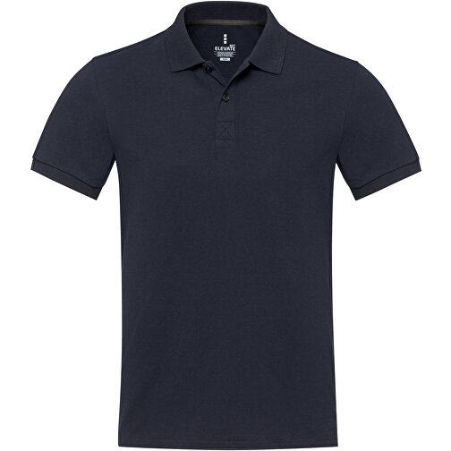 Emerald Polo Unisex Aus Recyceltem Material , navy, Piqué Strick 50% Recyclingbaumwolle, 50% Recyceltes Polyester, 200 g/m2, L, , Bild 3