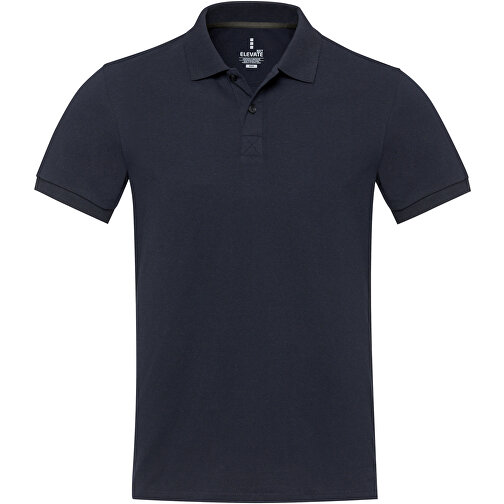 Emerald Aware™ Polo Unisex Aus Recyceltem Material , navy, Piqué Strick 50% Recyclingbaumwolle, 50% Recyceltes Polyester, 200 g/m2, L, , Bild 3