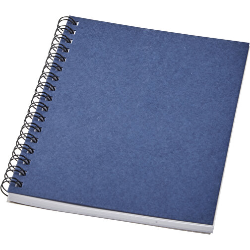 Desk-Mate® A6 Farbiges Recyceltes Notizbuch Mit Spiralbindung , dunkelblau, Recyceltes Papier, Karton, 14,80cm x 0,50cm x 10,50cm (Länge x Höhe x Breite), Bild 1