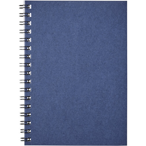 Desk-Mate® A6 Farbiges Recyceltes Notizbuch Mit Spiralbindung , dunkelblau, Recyceltes Papier, Karton, 14,80cm x 0,50cm x 10,50cm (Länge x Höhe x Breite), Bild 3