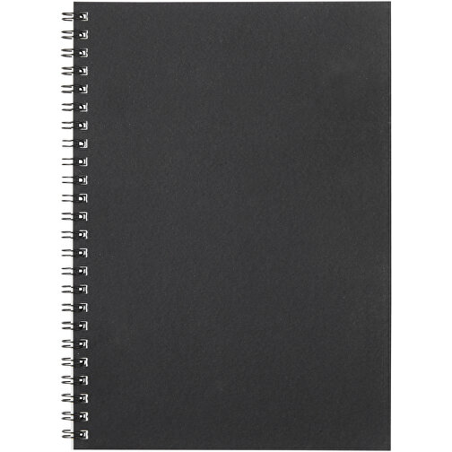 Desk-Mate® A5 Farbiges Notizbuch Mit Spiralbindung , schwarz, Recyceltes Papier, Karton, 21,00cm x 0,50cm x 14,80cm (Länge x Höhe x Breite), Bild 3