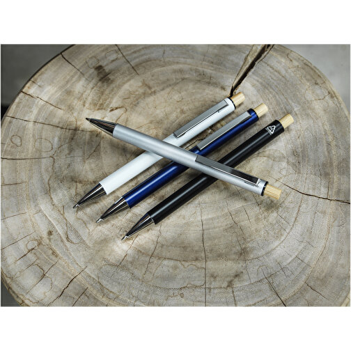 Cyrus Kugelschreiber Aus Recyceltem Aluminium , schwarz, Recycled Aluminium, 13,90cm (Länge), Bild 5