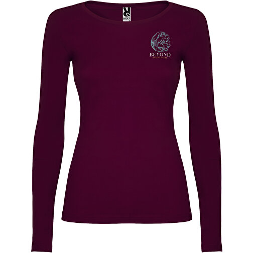 Extreme Langarmshirt Für Damen , garnet, Single jersey Strick 100% Baumwolle, 160 g/m2, 2XL, , Bild 2