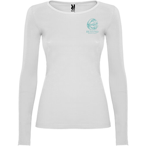Extreme Langarmshirt Für Damen , weiß, Single jersey Strick 100% Baumwolle, 160 g/m2, M, , Bild 2