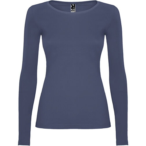Extreme Langarmshirt Für Damen , blue denim, Single jersey Strick 100% Baumwolle, 160 g/m2, 3XL, , Bild 1