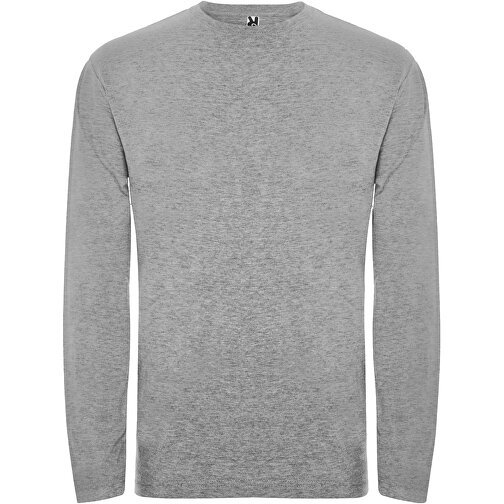 Extreme Langarmshirt Für Herren , marl grey, Single jersey Strick 85% Baumwolle, 15% Viskose, 160 g/m2, M, , Bild 1