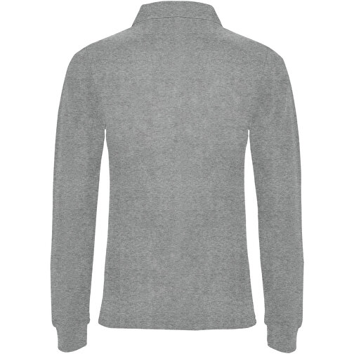 Estrella Langarm Poloshirt Für Damen , marl grey, Piqué Strick 100% Baumwolle, 220 g/m2, S, , Bild 3