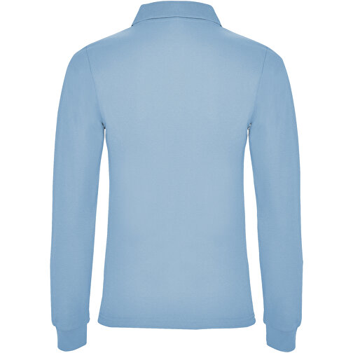 Estrella Langarm Poloshirt Für Damen , himmelblau, Piqué Strick 100% Baumwolle, 220 g/m2, 3XL, , Bild 3