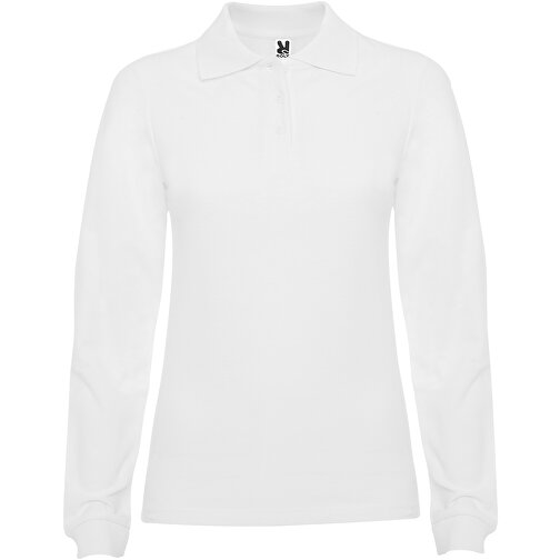 Estrella Langarm Poloshirt Für Damen , weiß, Piqué Strick 100% Baumwolle, 220 g/m2, 3XL, , Bild 1