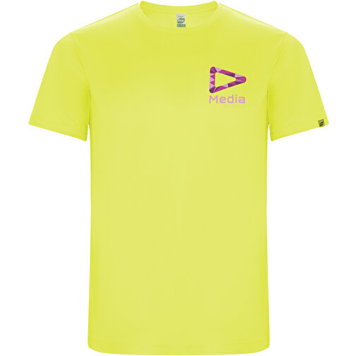 Imola Sport T-Shirt Für Herren , fluor yellow, Interlock Strick 50% Recyceltes Polyester, 50% Polyester, 135 g/m2, S, , Bild 2