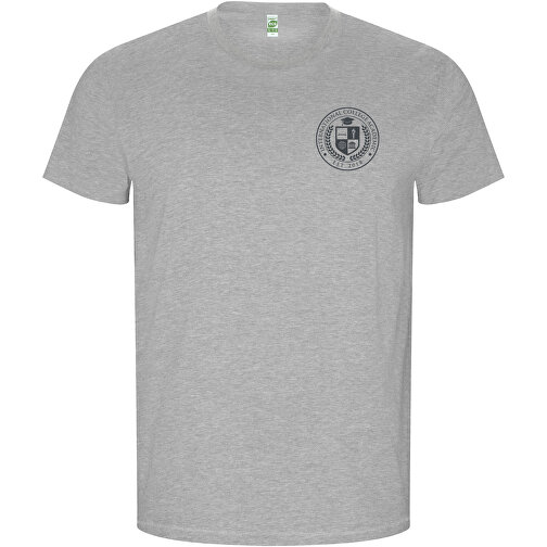 Golden T-Shirt Für Herren , marl grey, Single jersey Strick 100% Bio Baumwolle, 160 g/m2, 3XL, , Bild 2