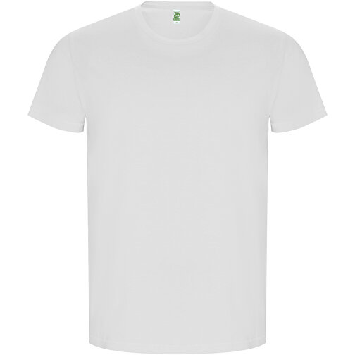 Golden T-Shirt Für Herren , weiss, Single jersey Strick 100% Bio Baumwolle, 160 g/m2, S, , Bild 1