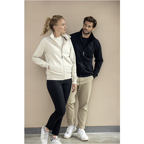 Maglione unisex in tessuto riciclato a cerniera intera Galena, Immagine 5