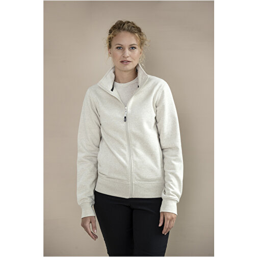 Galena Sweatjacke Aus Recyceltem Material Unisex , oatmeal, Strick 50% Recyclingbaumwolle, 50% Recyceltes Polyester, 320 g/m2, S, , Bild 8