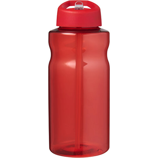 H2O Active® Eco Big Base 1L Sportflasche Mit Ausgussdeckel , rot, PCR Kunststoff, 72% PP Kunststoff, 17% SAN Kunststoff, 11% PE Kunststoff, 21,80cm (Höhe), Bild 3