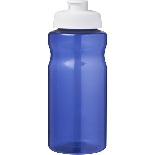 H2O Active® Eco Big Base 1L Sportflasche Mit Klappdeckel , blau / weiß, PCR Kunststoff, PP Kunststoff, 22,10cm (Höhe), Bild 3