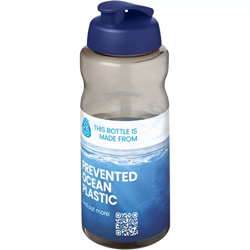 Bouteille de sport H2O Active® Eco Big Base de 1 litre à couvercle rabattable, Image 2