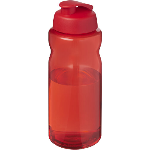 H2O Active® Eco Big Base 1L Sportflasche Mit Klappdeckel , rot, PCR Kunststoff, PP Kunststoff, 22,10cm (Höhe), Bild 1