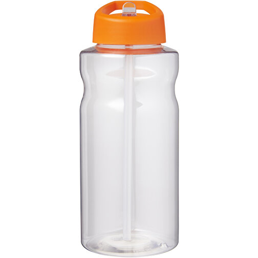 H2O Active® Big Base 1L Sportflasche Mit Ausgussdeckel , orange, PET Kunststoff, 72% PP Kunststoff, 17% SAN Kunststoff, 11% PE Kunststoff, 21,80cm (Höhe), Bild 3