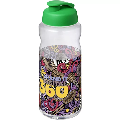 Bouteille de sport H2O Active® Base Pure de 1 L à couvercle rabattable, Image 2