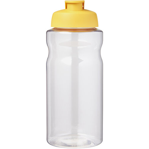 H2O Active® Big Base 1L Sportflasche Mit Klappdeckel , gelb, PET Kunststoff, PP Kunststoff, 22,10cm (Höhe), Bild 3