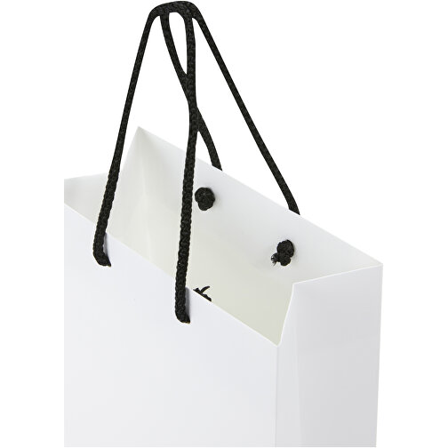 Håndlaget 170 g/m2 Integra papirpose med plasthåndtak - medium, Bilde 5
