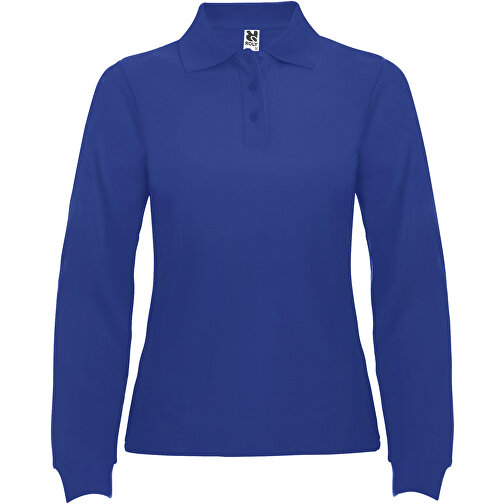 Estrella Langarm Poloshirt Für Damen , royal, Piqué Strick 100% Baumwolle, 220 g/m2, 2XL, , Bild 1