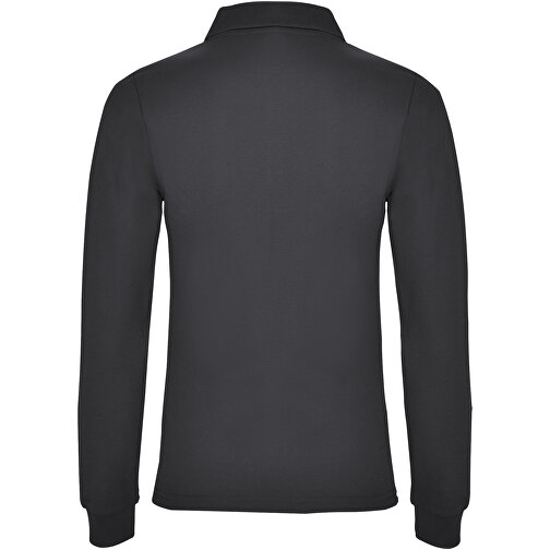 Estrella Langarm Poloshirt Für Damen , dark lead, Piqué Strick 100% Baumwolle, 220 g/m2, 2XL, , Bild 3