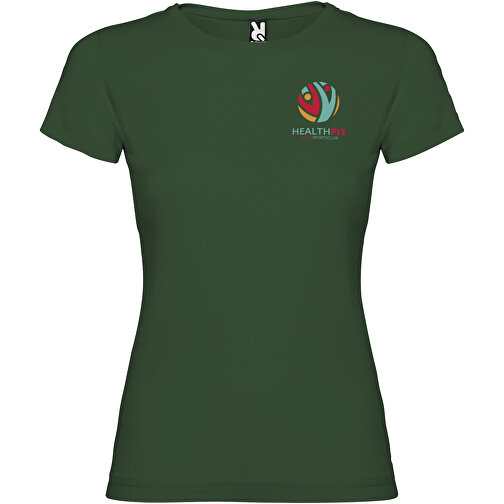 Jamaika T-Shirt Für Damen , dunkelgrün, Single jersey Strick 100% Baumwolle, 155 g/m2, 3XL, , Bild 2