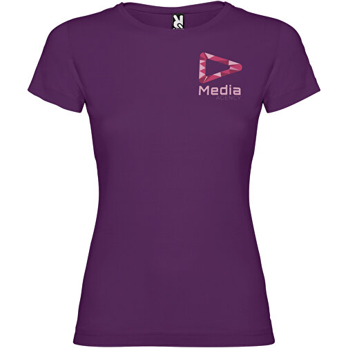 Jamaika T-Shirt Für Damen , lila, Single jersey Strick 100% Baumwolle, 155 g/m2, 2XL, , Bild 2